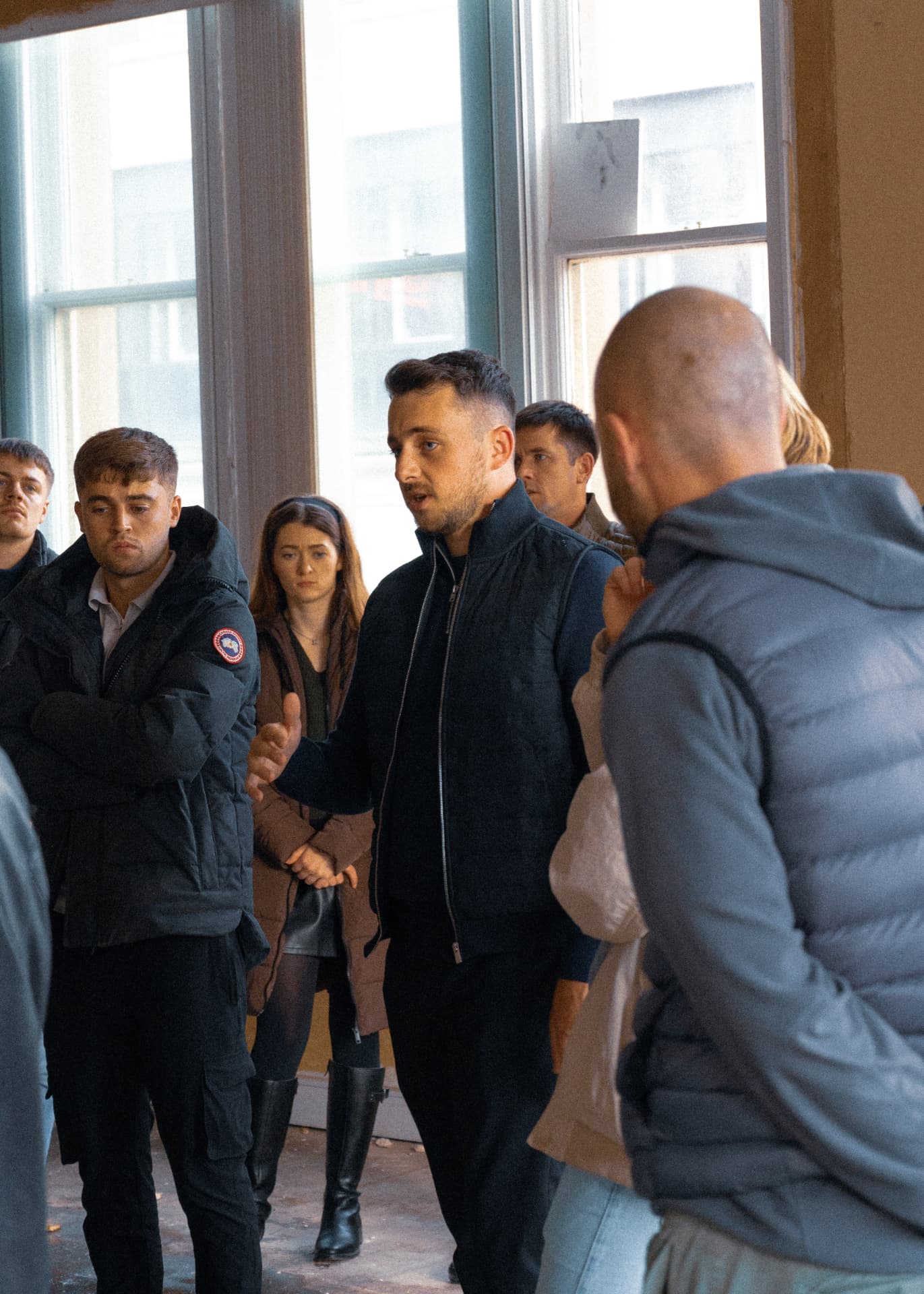 Members on a property viewing