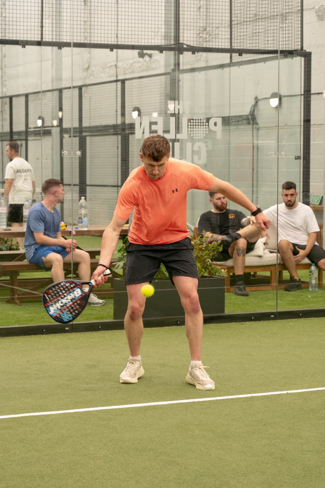 Members playing padel