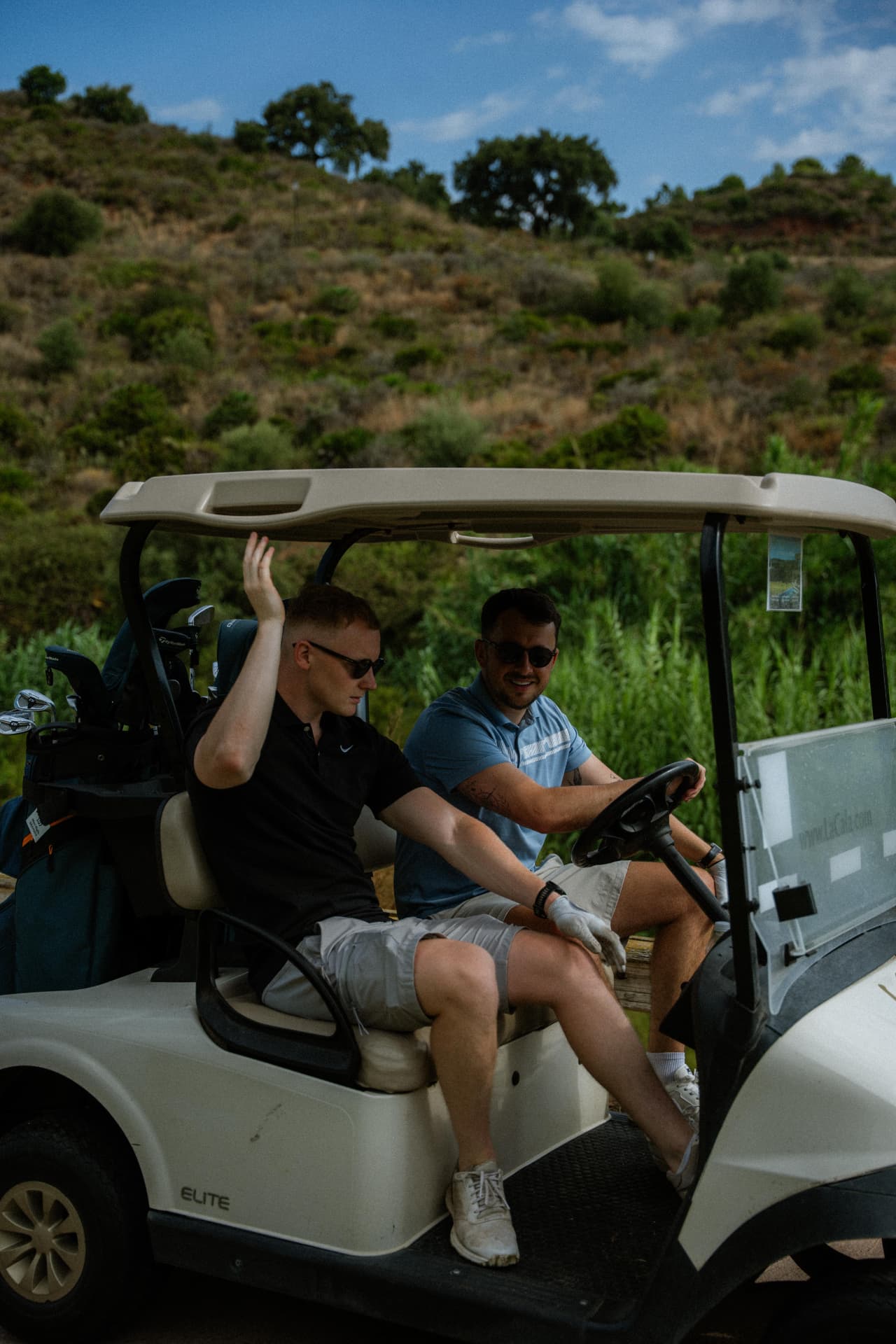 Members on the golf course